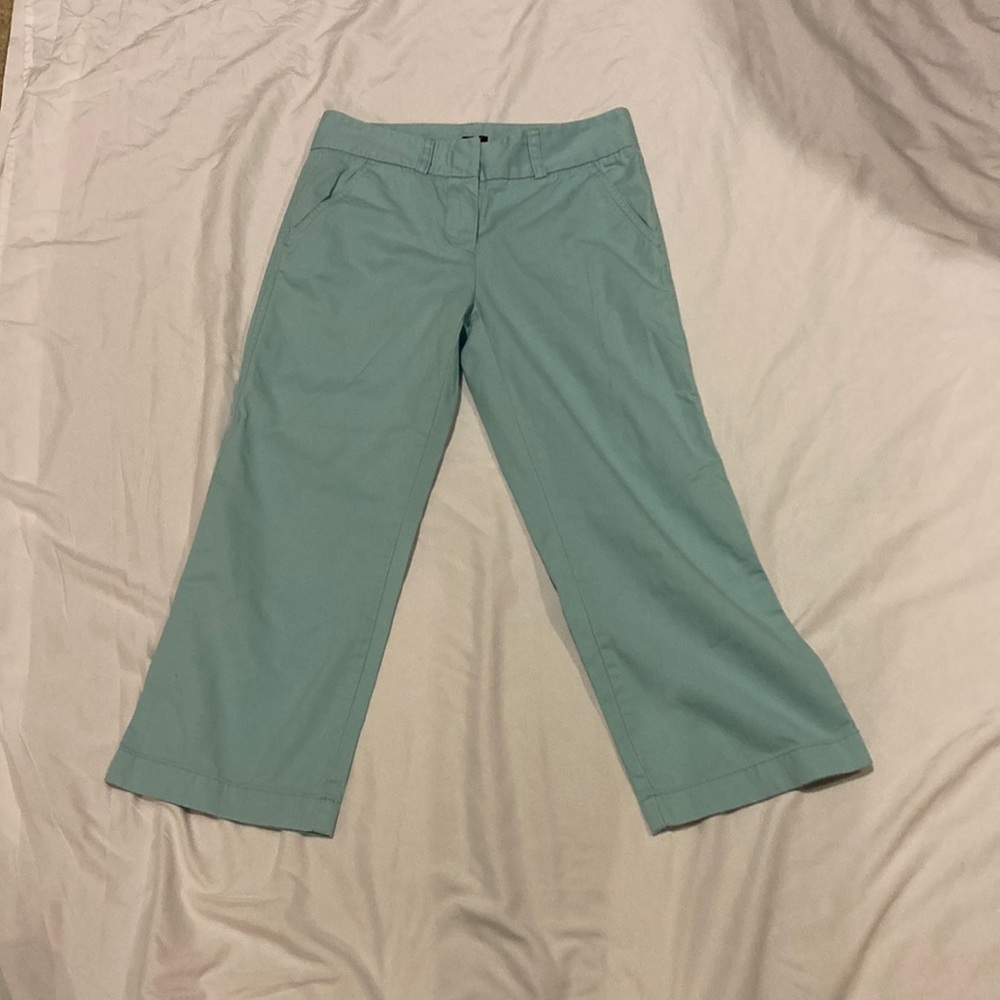 Blue wide leg jcrew jeans